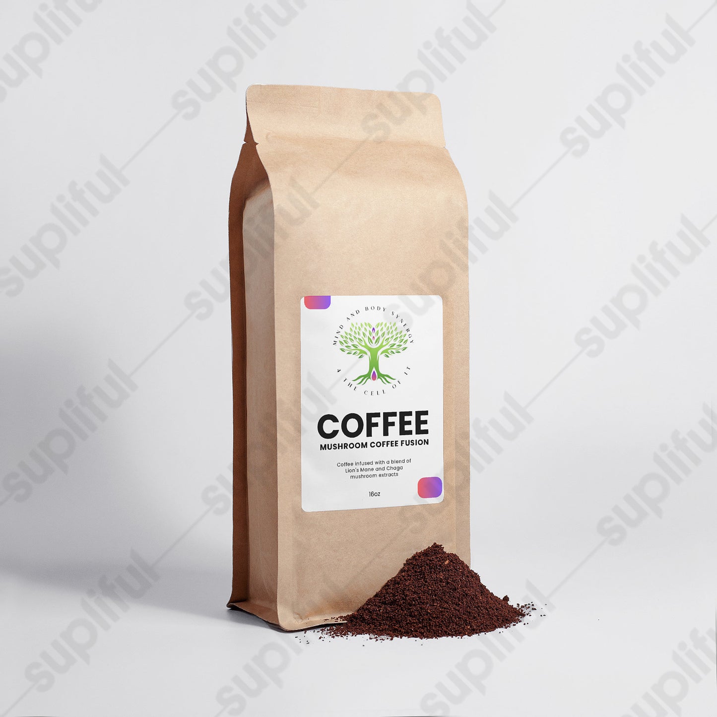 Mushroom Coffee Fusion - Lion’s Mane & Chaga 16oz